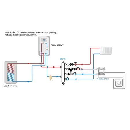 Separator AFRISO FAR 212, do C.O., do klimatyzacji, 10 bar / 110'C, 1'' (GW)Instalacje i źródła ciepła
