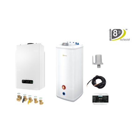 Pakiet z kotłłem kondensacyjnym EXCLUSIVE EVO X 25R + KWADRO TOP 120