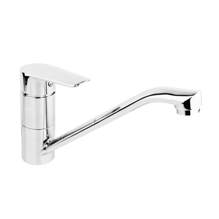 Bateria zlewozmywakowa stojąca KFA Armatura GERMAN, obrot. wylewka, kolor chrom, mosiądz