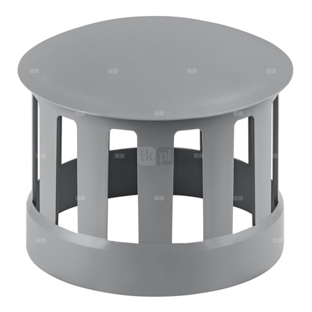 Osłona wywietrznika dachowego MAGNAPLAST kolor szary 160 mm, PP (PP)