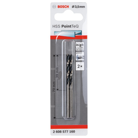 WIERT. HSS POINTTEQ  3.5MM 2PC
