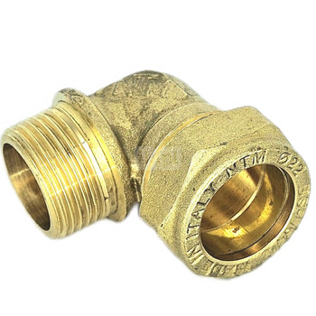 Kolano skręcane QIK Do rur miedzianych, mosiądz, 1/2'' x 22 mm (GZ x złącze skręcane)