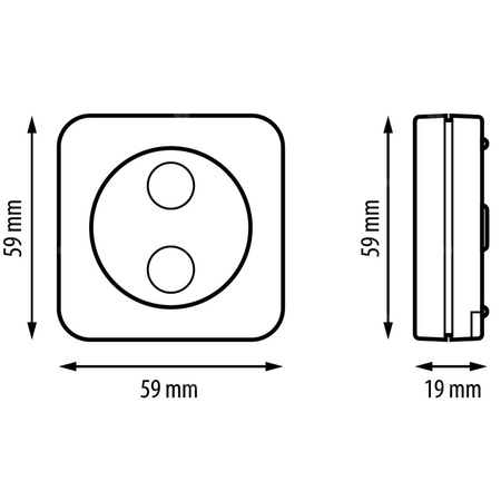 Salus inteligentny przycisk systemu Smart Home SB600, bateryjny