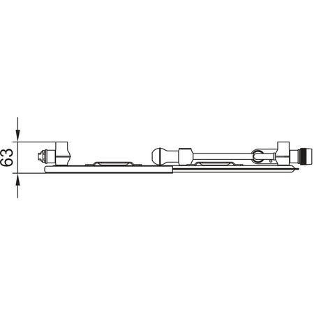 Grzejnik płytowy typ 10 KERMI Plan-Vplus, lewy wym. 905 x 705 mm, kolor biały, moc 527 W