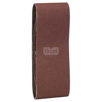 3-częściowy zestaw taśm szlifierskich do szlifierek taśmowych, wersja czerwona K = 150