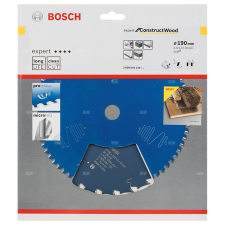 Tarcza pilarska Expert for Construct Wood KSB EXPERT FOR C. WOOD 190X30X2,0 24T