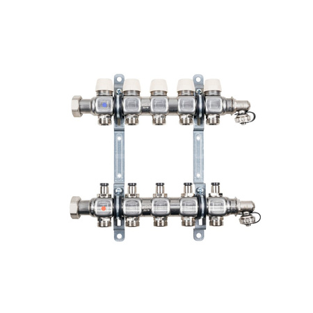 Kermi x-net rozdzielacz 1' standard-2 do 2 obwodów, długość 170 mm