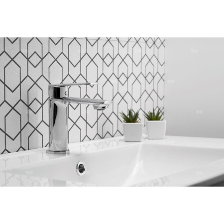 Bateria umywalkowa stojąca KFA Armatura AGAT click clack, chrom, montaż blat / otwór na baterię