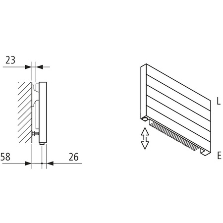Grzejnik płytowy typ 11 KERMI HHN wym. 560 x 600 mm, kolor biały, moc 466 W