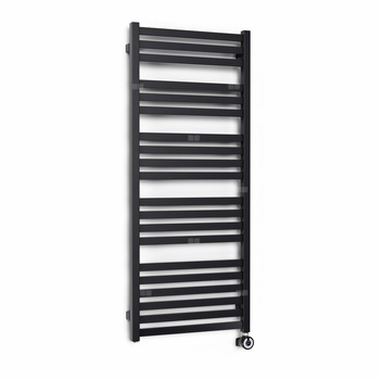 CONCEPT Grzejnik el. Malta 1710/600, czarny mat, podł ES, kabel prosty bez wtyczki z maskownicą