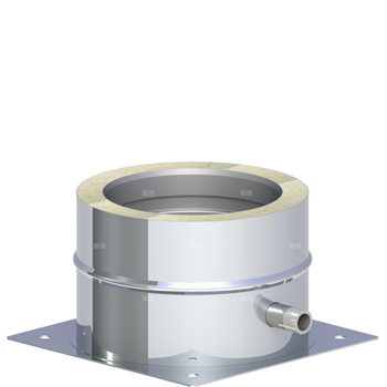 Płyta fundamentowa z odpływem skroplin w bok montaż na cokole fi130mm