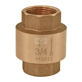 Zawór zwrotny FERRO z elementem zamykającym z tworzywa 5/4'' GW PN 10 max. 100'C