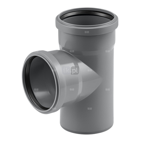 Trójnik MAGNAPLAST HT PLUS HTEA 87' PP DN 50 (ww x ww x wz), kolor szary