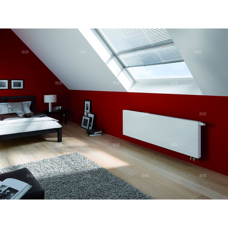 Grzejnik płytowy typ 20 KERMI V-HHV, z osłonami wym. 1190 x 1600 mm, kolor biały, moc 2818 W