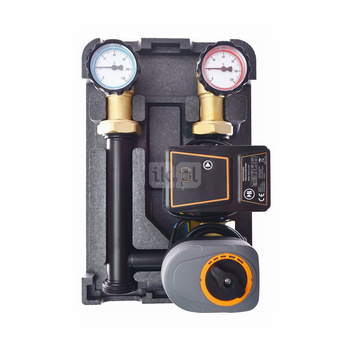 Grupa pompowa QIK Optimo mieszająca GZ x GW 6/4'' x 1'', z pompą obiegową APM, z zaworem trójdrożnym, z siłownikiem elektrycznym