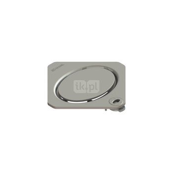 Kratka ze wzorem owalu 120x120,stal nierdz., Kl. L15