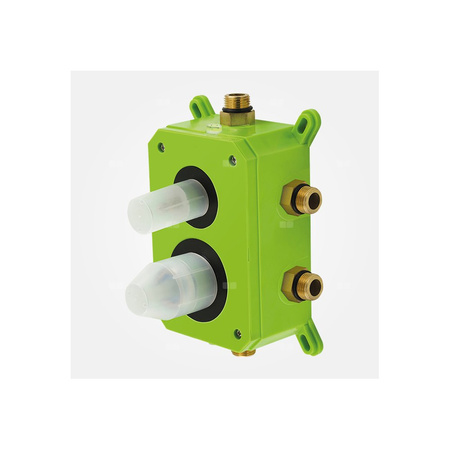 Bateria podtynkowa FERRO ALGEO SQUARE 2-funkcyjna, kolor chrom