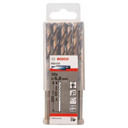 WIERTŁO STAND. HSS-CO 135'6,8/69MM