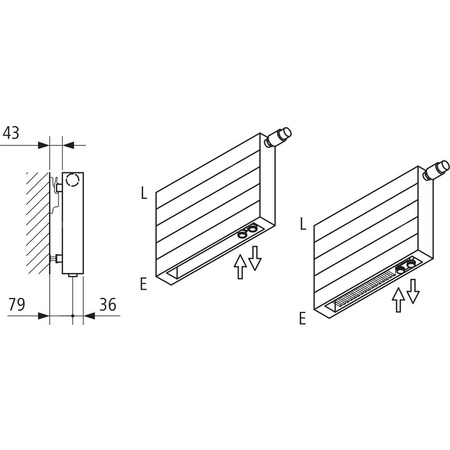 Grzejnik płytowy typ 20 KERMI V-HHV wym. 1050 x 1700 mm, kolor biały, moc 2681 W