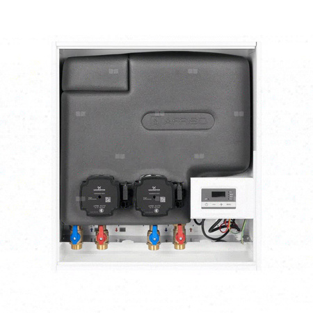 Grupa pompowa AFRISO PrimoBox AHB 622 GZ x GW 3/4'' x 3/4'', z zaworem termostatycznym, z izolacją, z pompą obiegową 2x Grunfos UPM3 Auto