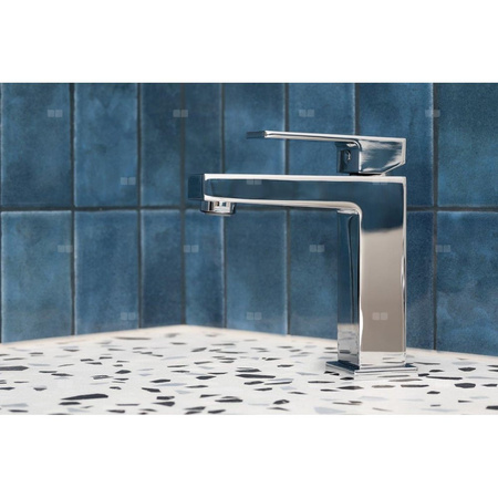 Bateria umywalkowa stojąca KFA Armatura LOGON click clack, chrom, montaż blat / otwór na baterię