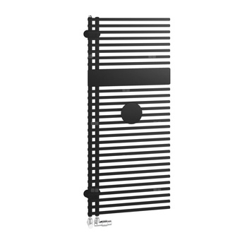 Grzejnik Kermi®Credo®Half®round 1400x600x46, RAL9016/srebro bł.,prawa strona