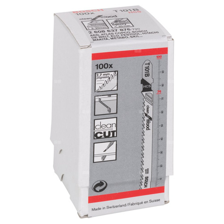 Brzeszczot do wyrzynarek T 101 B 100 szt. NS