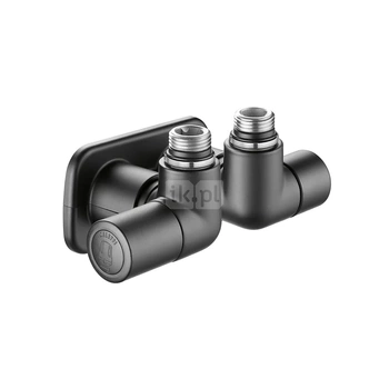 HIGH-STYLE para zaworów dekoracyjnych. Przyłącze centralne. Wykonanie lewe. Wykończenie czarne 1/2”, 23 p.1,5