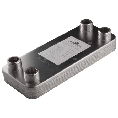 Wymiennik 20-płytowy lutowany 1" z izolacją