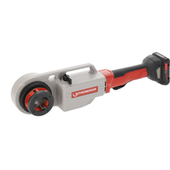 SUPERTRONIC 2000 E z imadłem, z głowicami BSPT R 1/2'' - 3/4'' - 1'' - 1 1/4'' - 1 1/2'' - 2'', z adaptorem ROFIX, bez akumulatora i ładowarki AMP