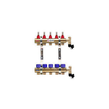 Rozdzielacz mosiężny do OP z przepływ - QIK BASIC II C- 3 sekcje