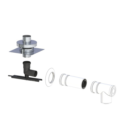 CONCEPT Zestaw szachtowy z płytą stalową Ø 60/100