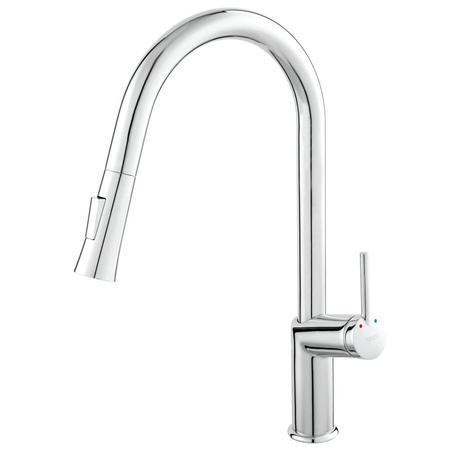 CUMULUS bateria zlewozmywakowa z wyciąganą wylewką, chrom