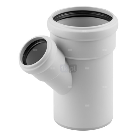 Trójnik MAGNAPLAST SKOLAN safe dBEA 45' PP DN 160 x DN 110 x DN 160 (ww x ww x wz), kolor biały