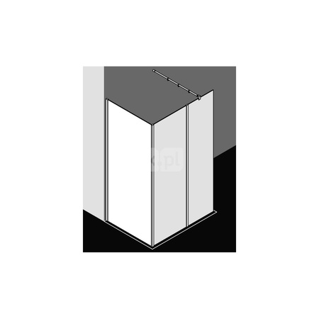 Kermi WALK-IN XB WIW 1400x 2000 1380-1400 SIMG ESG Stripe2 Cln