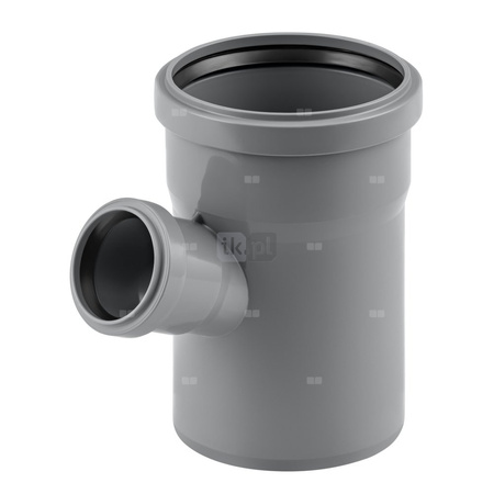 Trójnik MAGNAPLAST HT PLUS HTEA 67' PP DN 110 x DN 50 x DN 110 (ww x ww x wz), kolor szary