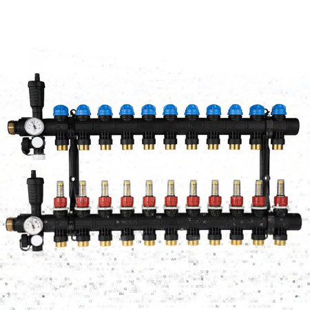 Rozdzielacz do ogrzewania podłogowego AFRISO ProCalida EF1 11-obieg. poliamid GZ 1'' x euroconus 3/4''