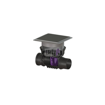 Zawór zwrotny Staufix DN 150 z 1 klapką z tworzywa z pokrywa czarną