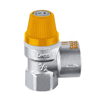 Zawór przelewowy CALEFFI dla instalacji solarnych mosiądz (chromowany) 8 bar GW 3/4'' x 1''