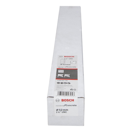 Diamentowa koronka wiertnicza 1 1/4" Standard for Concrete 52 mm, 450 mm, 5, 10 mm