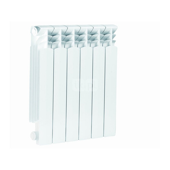 Grzejnik żeberkowy KFA Armatura G500F/4 aluminium, podłączenie boczne 572 x 322 mm, kolor biały (RAL 9010)