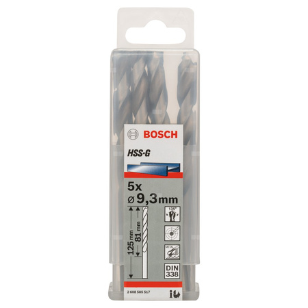 WIERTŁO STAND. HSS-G 135 '9,3/81MM