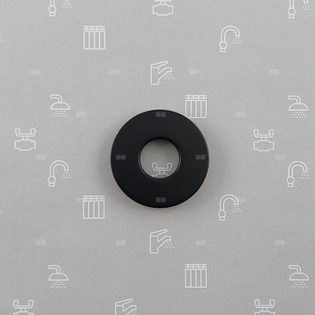 Rozeta ramienia natrysku do zestawu podtynkowego MOZA BLACK