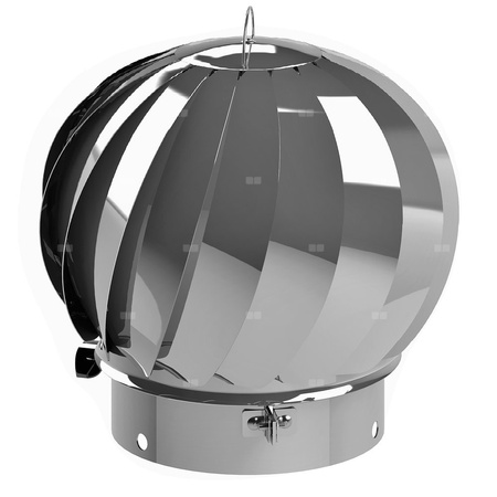 Zakończenie obrotowe JEREMIAS 340-HC30 stal nierdzewna fi 300 mm, kolor połysk