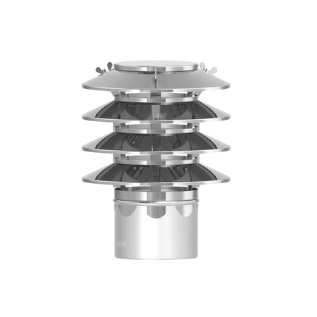 Nasada stała 4-lamelowa stal nierdzewna połysk fi225mm 