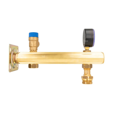 Zespół przyłączeniowy AFRISO BSB 3/4'' GW x szybkozłącze, max. 6 bar + wskaźnik ciśnienia