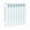 Grzejnik żeberkowy KFA Armatura G500F/8 aluminium, podłączenie boczne 572 x 644 mm, kolor biały (RAL 9010)