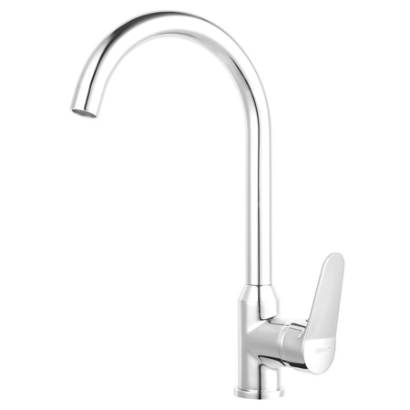 Bateria zlewozmywakowa stojąca FERRO ISSO, kolor chrom, wysoka