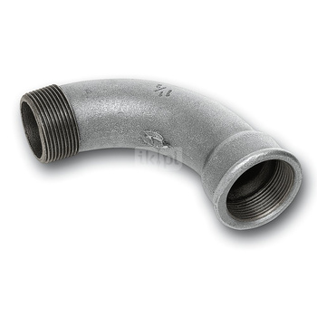 Łuk 90' SANHA 1#, żeliwo (ocynk), 2 1/2'' (GW x GZ)