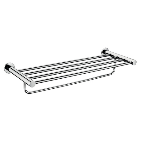 SMILE wieszak na ręcznik z półką, chrom